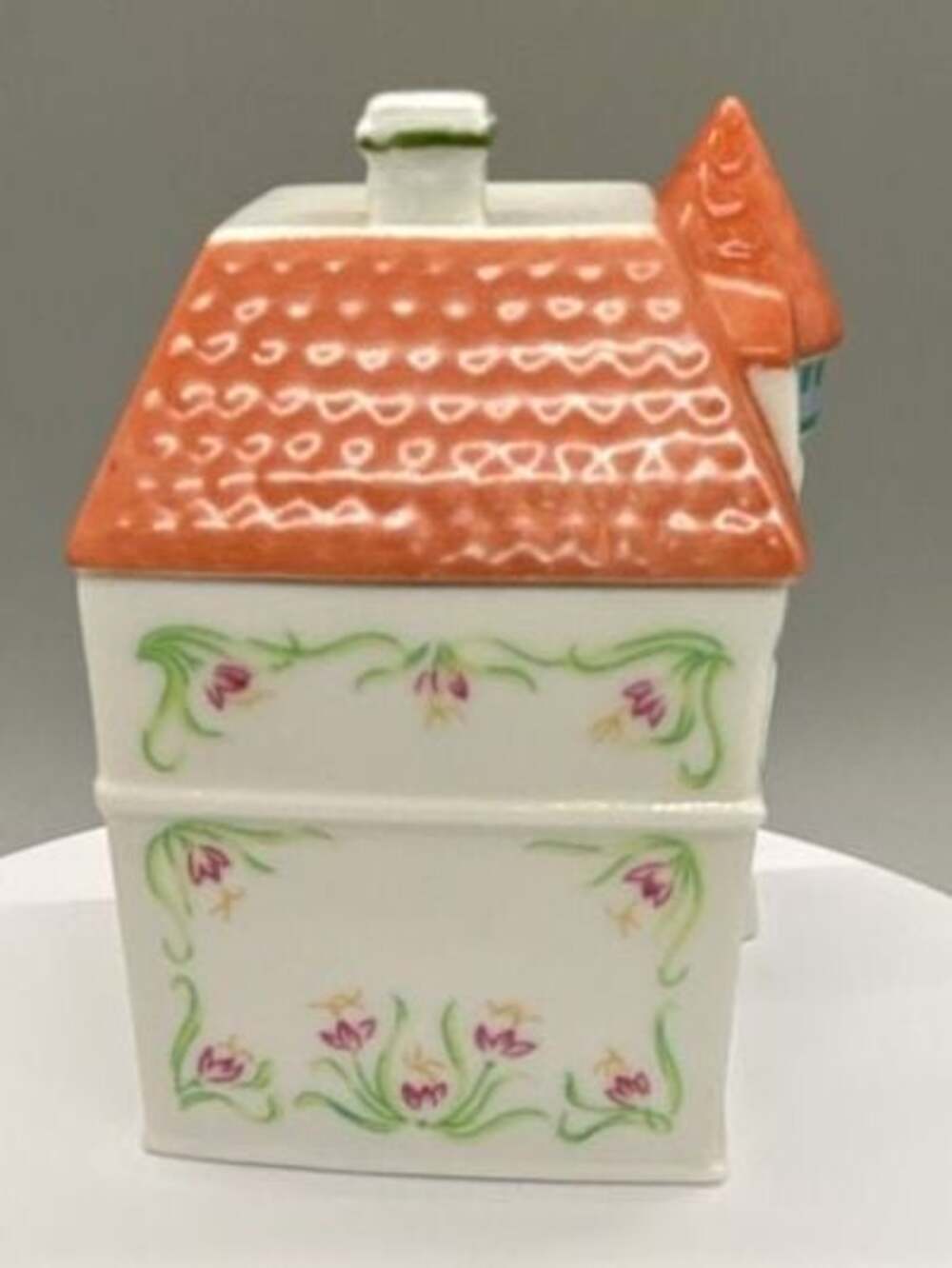 Lenox Spice Village 1989 Saffron Spice Jar w/ Lid Original Porcelain House Vtg - Picture 11 of 14